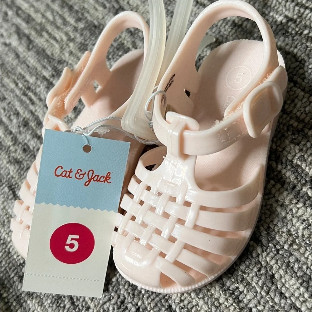 Cat & Jack Girls's- Unicorn and Pink Sandals Set Size 5